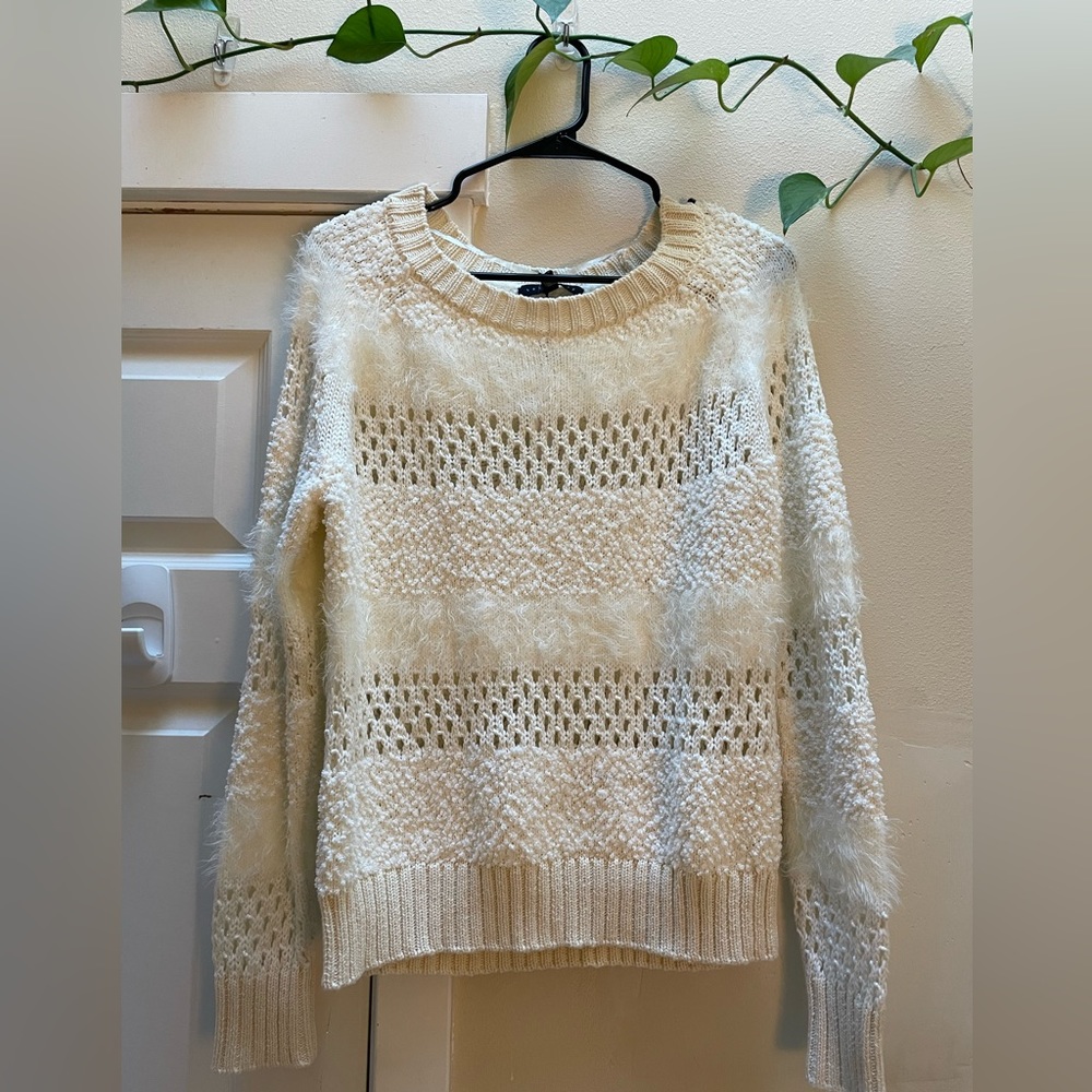 Sanctuary White Sparkly Sweater